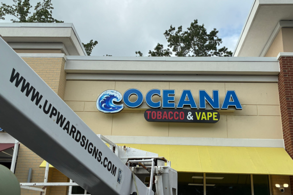 Oceana Tobacco Channel Letter
