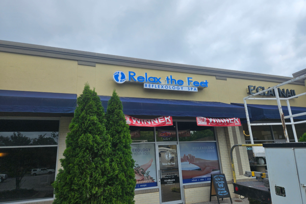 Relax The Feet Channel Letter
